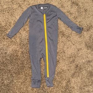 Gray Merino Wool Base Layer 3-6m